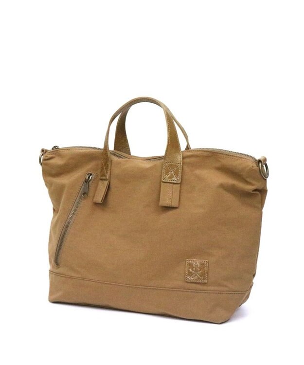 Regalo Felice 【A4サイズ対応 / 2way】天ファスナートート / REGALO BEA(ベージュ×キャメル)