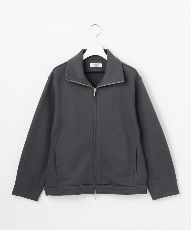 J.PRESS LADIES S 【WEB限定】ダンボールジャージー ハイネック ブルゾン 【WEB限定】スレート系