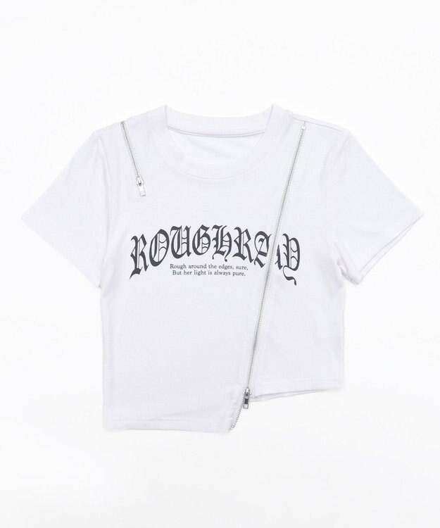 WEGO ZIPデザイングラフィックちびT ホワイト