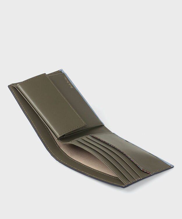 Paul Smith クロップドロゴ 2つ折り財布 サックスブルー