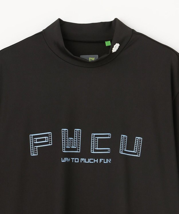 MEN】 PIXEL GRAPHIC モックネックT ゴルフ / PW CIRCULUS