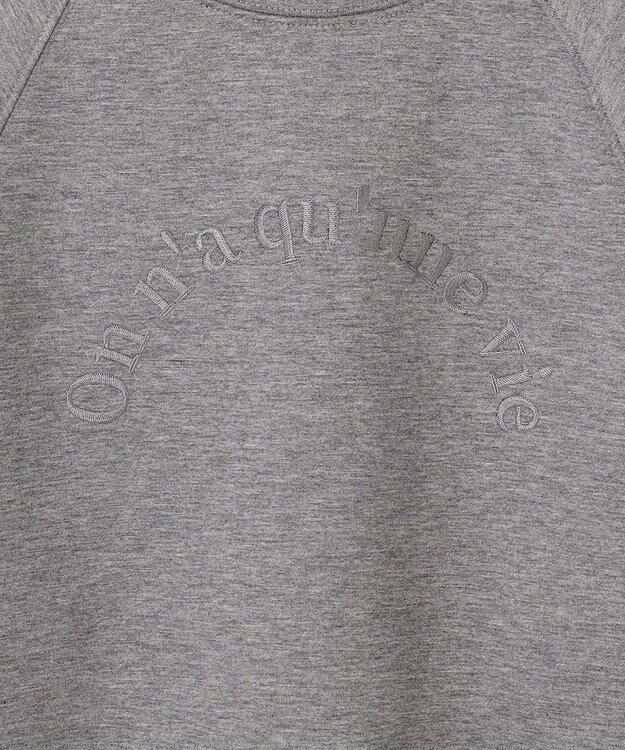 ANY ロゴ刺繍ダンボールトレーナー グレー