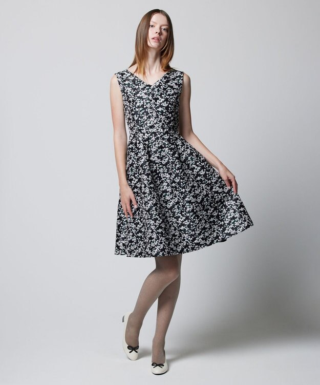 TOCCA 【洗える】PONPON MUM ドレス ブラック系