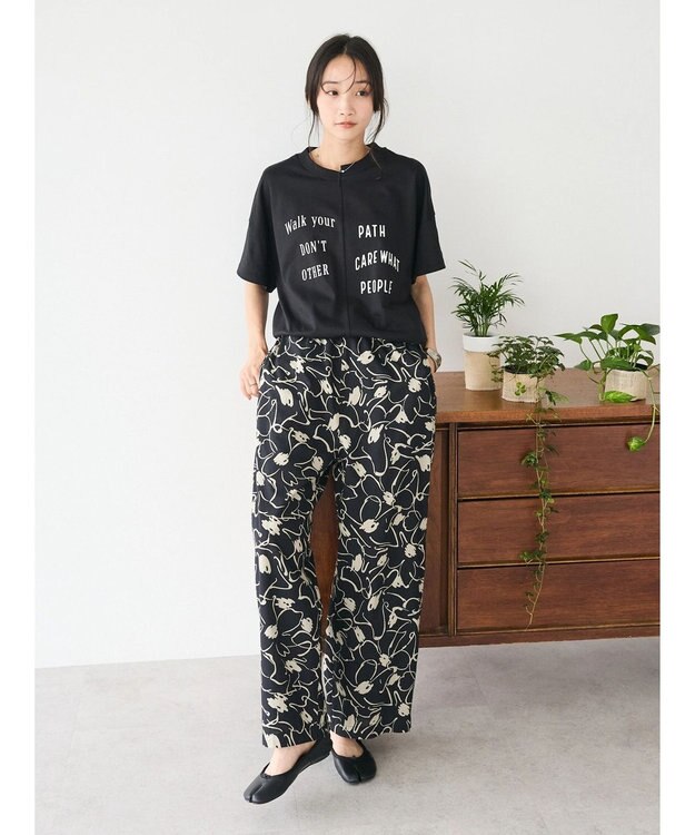 CRAFT STANDARD BOUTIQUE リメイクロゴ半袖Tee Black