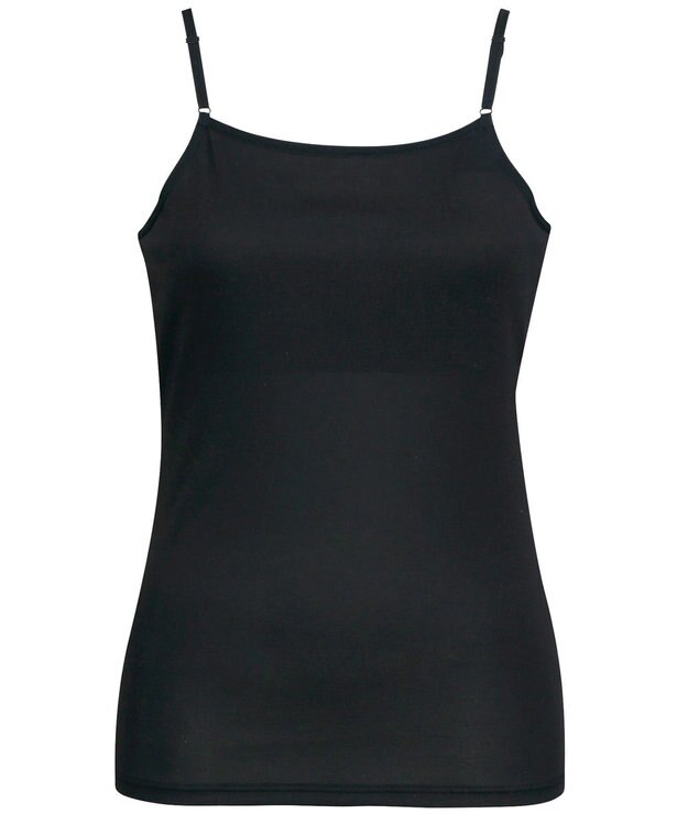 Wing ジュニア 胸あて付きキャミソール Wing Teen 綿混素材(身生地部) 成長する胸にフィット 【STEP1～2】 RL6917 ウイング／ワコール ブラック