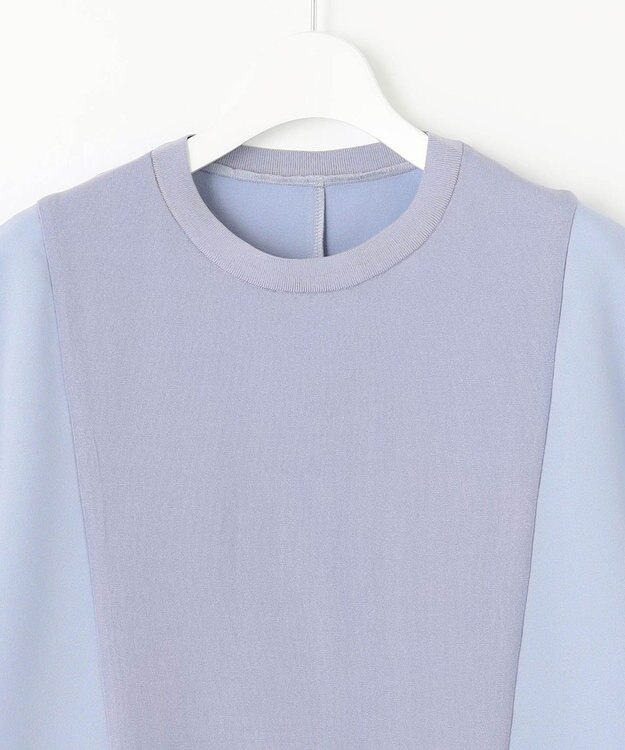 自由区 【洗える・XSサイズあり】ハイブリットレーヨンアムンゼン ブラウス ダルブルー系