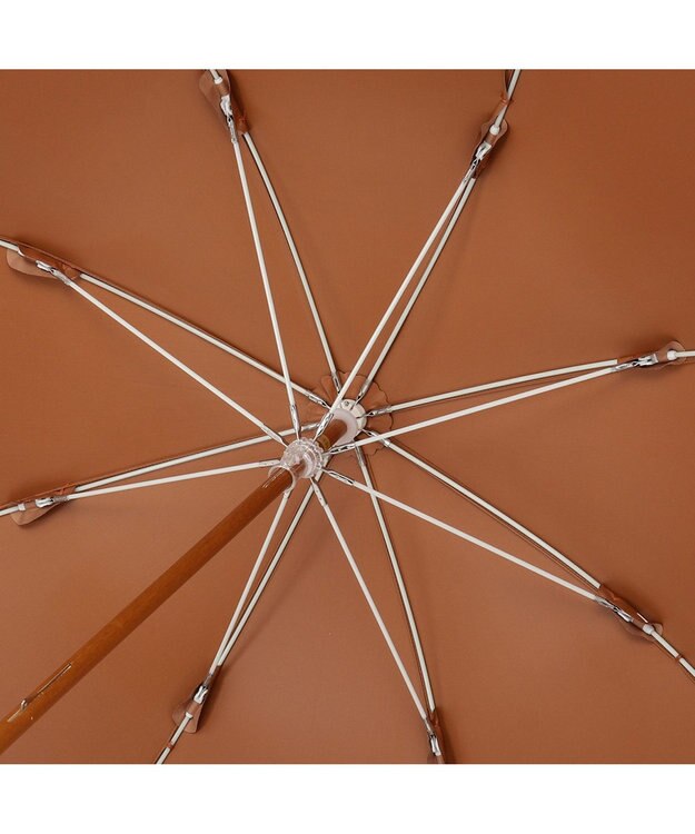 MOONBAT GRACY(グレイシー) 晴雨兼用日傘 長傘 T/C Eyelet lace Frill テラコッタ