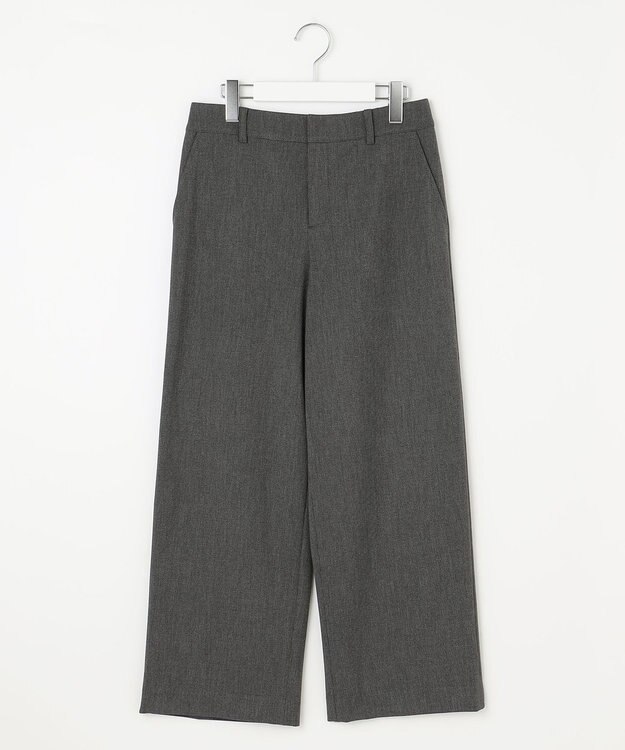 J.PRESS LADIES 【WEB限定カラーあり】T/Rアルガンシルク ワイド パンツ ライトグレー系