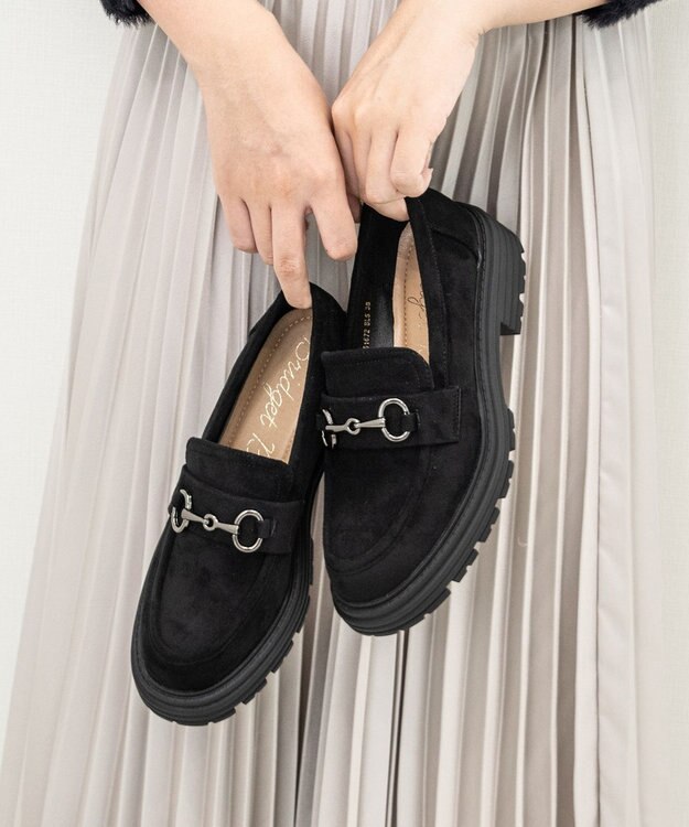 Bridget Birkin 【Bridget Birkin】ビットベルトローファー ブラックスウェード