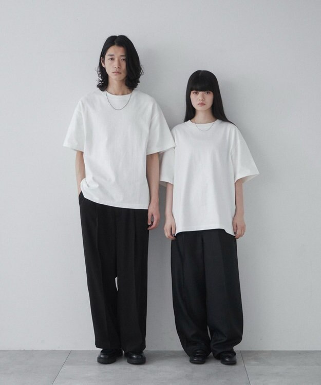 WEGO 【ユニセックス着用アイテム/綿100%/SMLXLサイズ展開】シルキーリッチヘビーコットンT ホワイト