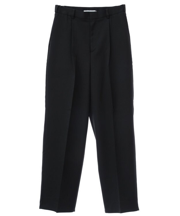 Green Parks きれいシルエットパンツ（ワイドストレート） Black