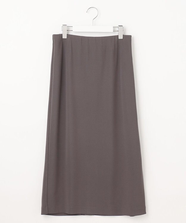 J.PRESS LADIES S 【洗える】ストレッチリブフェイス スカート スレート系