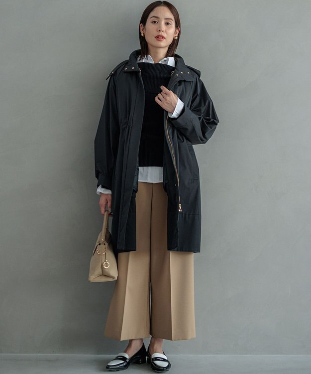 組曲 L 【WEB限定】ELENAオフショル風 ニットプルオーバー ブラック系