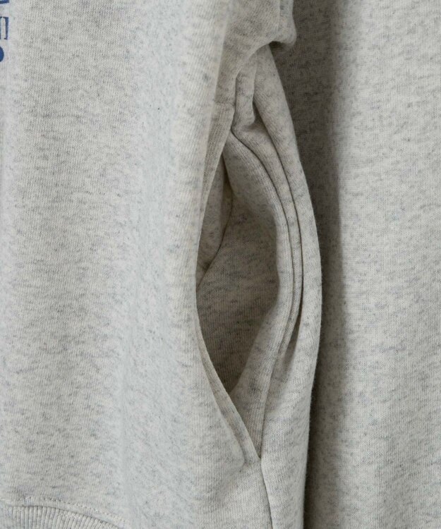 WEGO ハーフジップ切り替えBIBPO 杢グレー