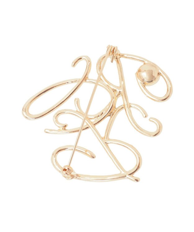 Green Parks ｅｖｅｒｙ　ｗａｌｋ．モノグラムブローチ Silver