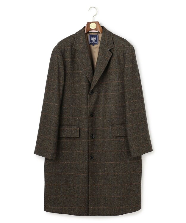 J.PRESS MEN 【J.PRESS ORIGINALS】Lambs Tweed Single Chester Coat / Japan Made カーキ系3