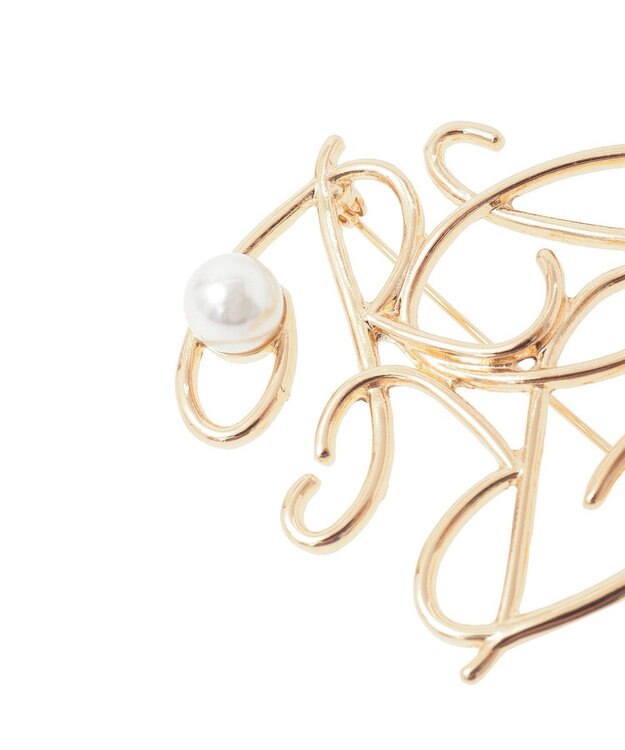 Green Parks ｅｖｅｒｙ　ｗａｌｋ．モノグラムブローチ Silver