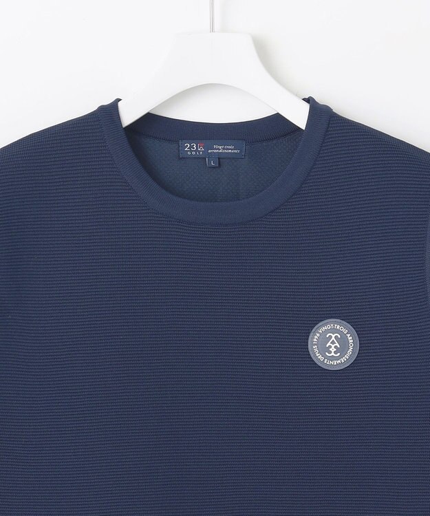 23区GOLF 【MEN】超軽量＆高通気の快適ラッセルコンビベスト ネイビー系