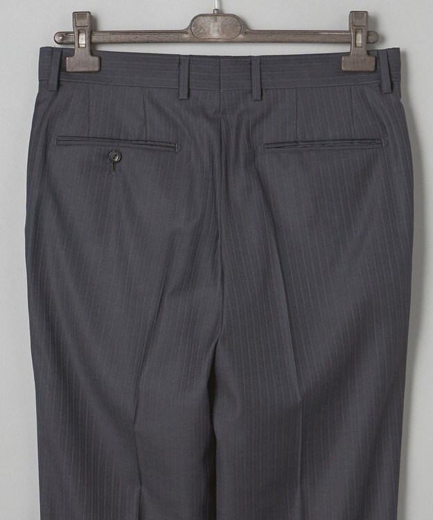 GOTAIRIKU 【Loro Piana Fabric】365 通年スーツ(グレー×ストライプ) グレー系1