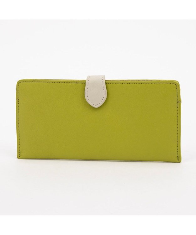 UNBILLION アトランタ ATLANTA / 牛革薄マチロングウォレット グリーン
