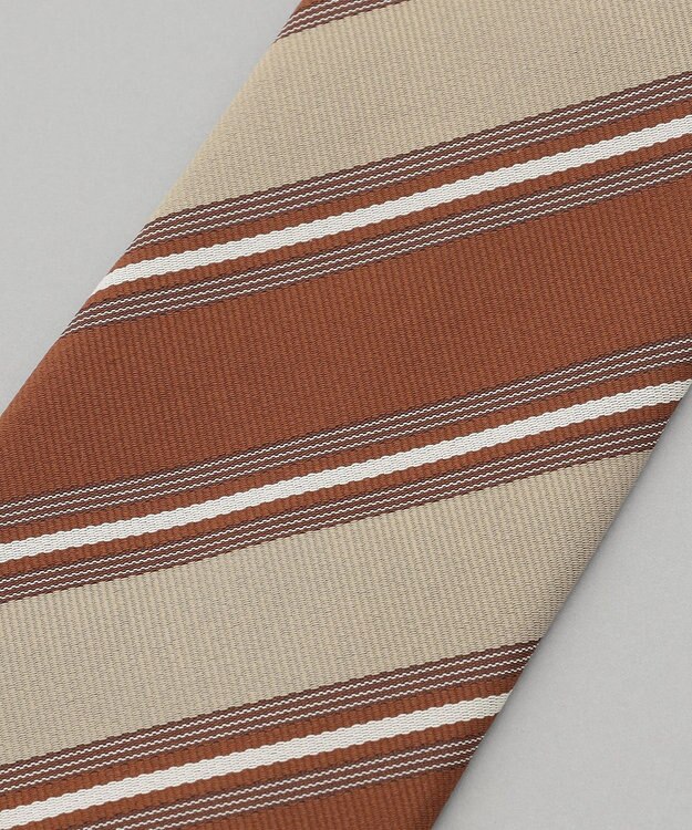 GOTAIRIKU GOTAIRIKU別注【MANTERO/マンテロ】ネクタイ_レジメンタル ブラウン系1