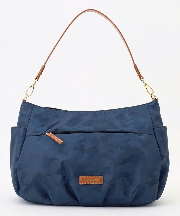 LA BAGAGERIE シャドージャカード 2WAYショルダーバッグ ネイビー