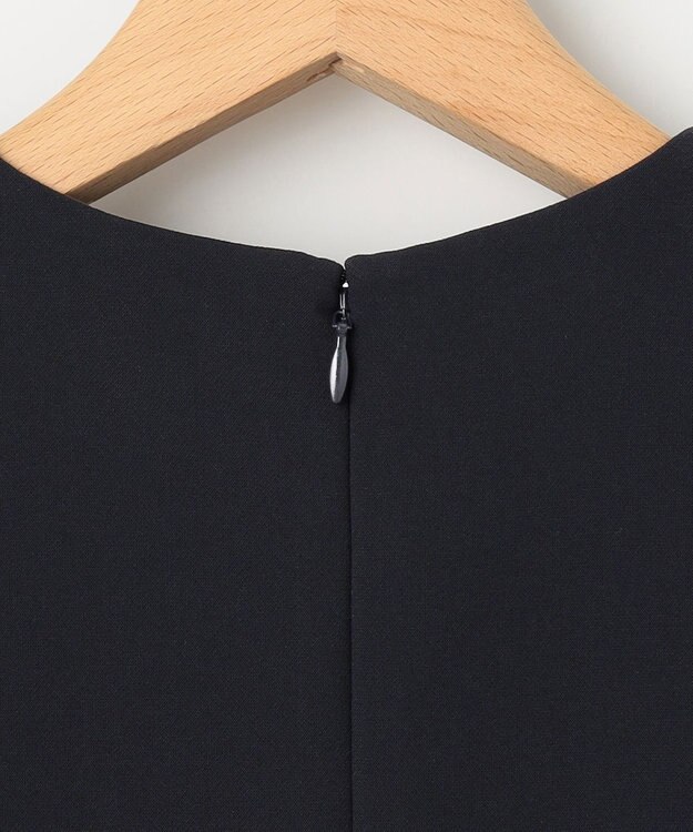 組曲 L 【WEB限定】コンフォータブルドレープ ワンピース ネイビー系