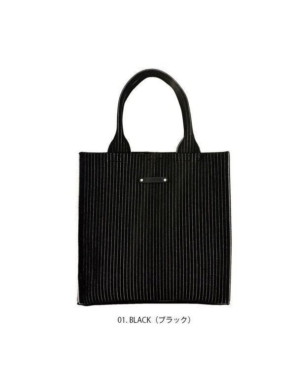 ROOTOTE 1062【ラメ糸ミックス－正方形型】LT.スクエア.グリンプス.ニット-A 01：ブラック