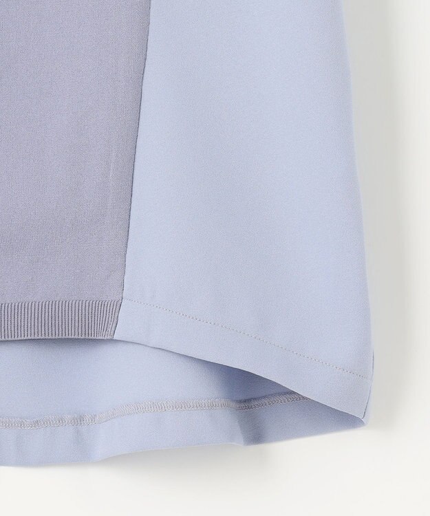 自由区 【洗える・XSサイズあり】ハイブリットレーヨンアムンゼン ブラウス ダルブルー系