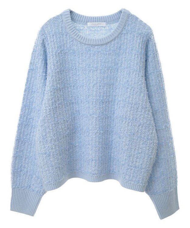 Green Parks テープヤーンニットプルオーバー Blue