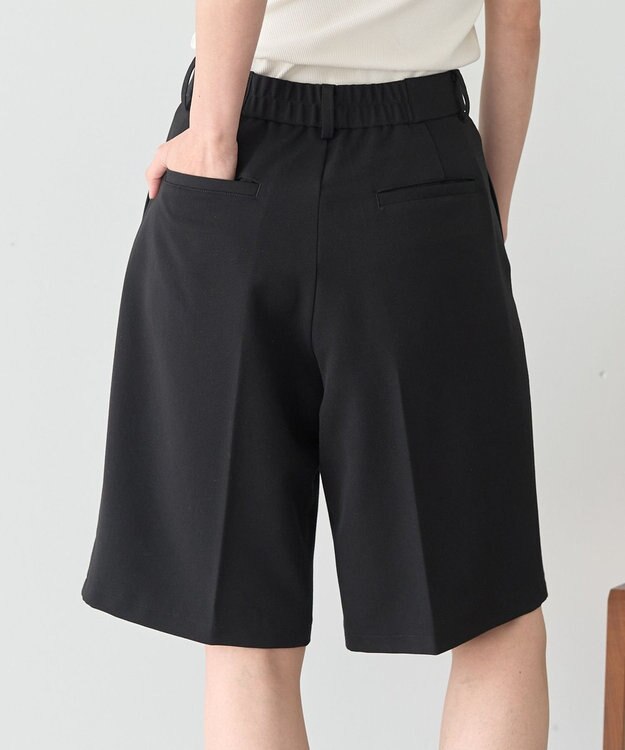 AMERICAN HOLIC イージーケアタックハーフパンツ Black