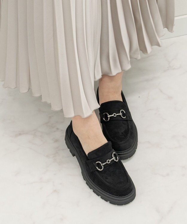 Bridget Birkin 【Bridget Birkin】ビットベルトローファー ブラックスウェード