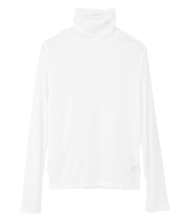 AMERICAN HOLIC シアーテレコタートルネックプルオーバー Off White