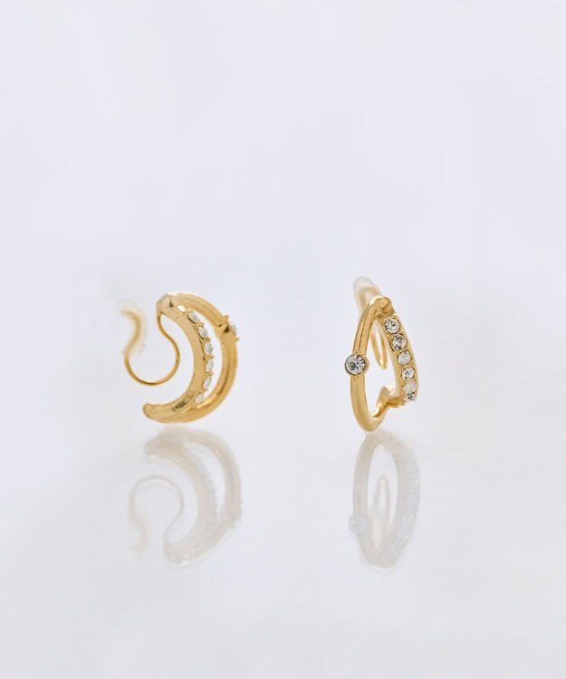 Phoebe <数量限定set>【痛くないシリーズ】　ネックレス&イヤリング ゴールド