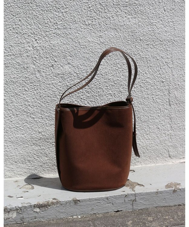 MORROW by thank 【A4サイズ収納可/軽量】VIVIAN ONE SHOULDER ASスエード　ブラウン