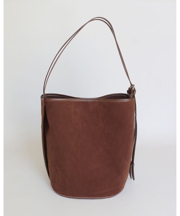 MORROW by thank 【A4サイズ収納可/軽量】VIVIAN ONE SHOULDER ASスエード　ブラウン