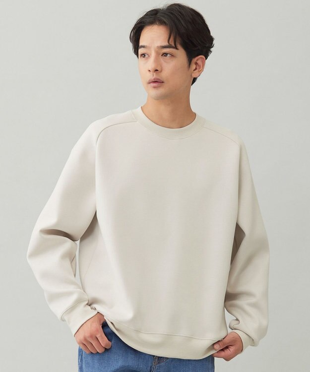 UNFILO MENS 【男女兼用】BEAUTY FORM JERSEY クルー グレージュ