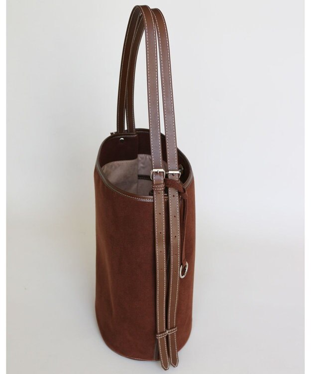 MORROW by thank 【A4サイズ収納可/軽量】VIVIAN ONE SHOULDER ASスエード　ブラウン