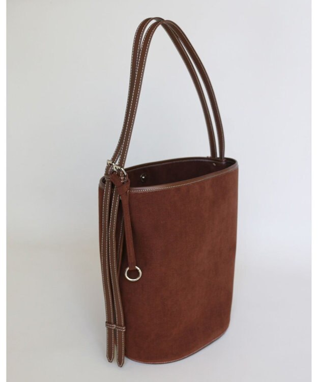 MORROW by thank 【A4サイズ収納可/軽量】VIVIAN ONE SHOULDER ASスエード　ブラウン