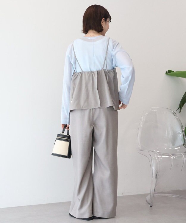 AMERICAN HOLIC リネンライクビスチェサロペット Gray Beige