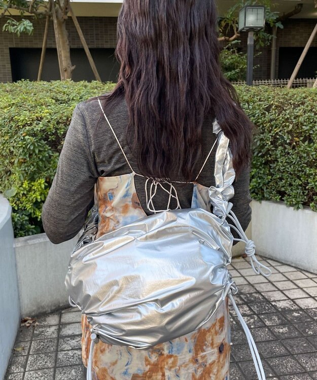 WEGO ドロストギャザーショルダー シルバー