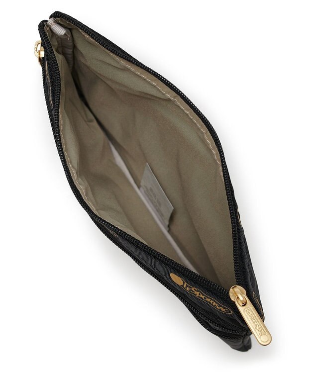 LeSportsac 3ZIP COSMETIC/ゴールドグリッタードッツ ゴールドグリッタードッツ