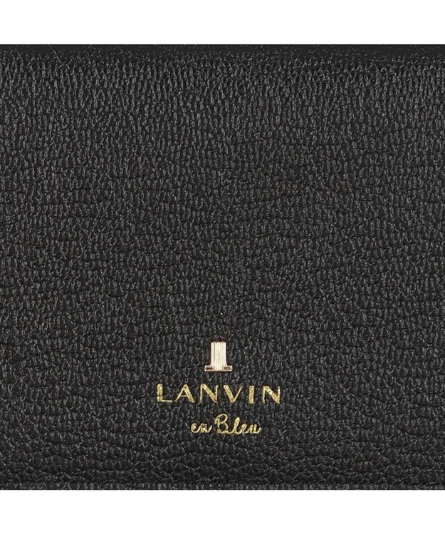 LANVIN en Bleu リム リール付き2面パスケース ブラック