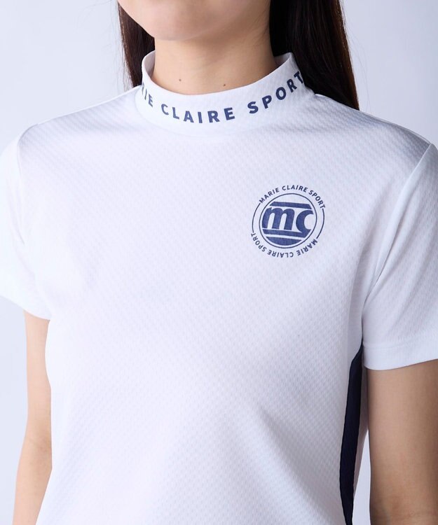 FILA GOLF／marie claire 【Marie claire sports】半袖モックネックシャツ ホワイト