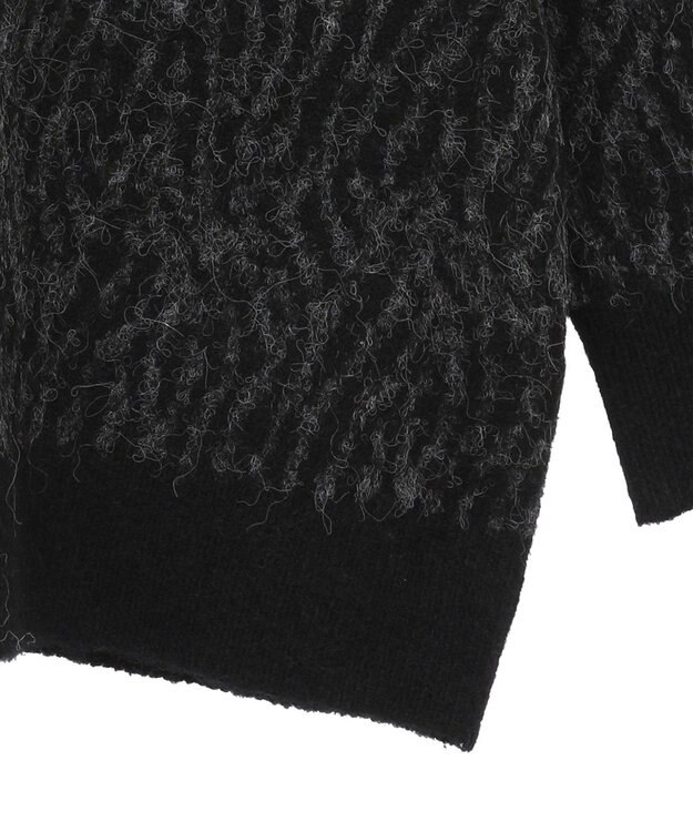 AMERICAN HOLIC アニマル柄Ｖネックニットカーディガン Gray Mixture