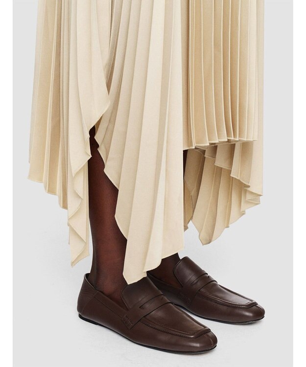 JOSEPH ニットウィーブプリッセ　プリーツスカート Oat