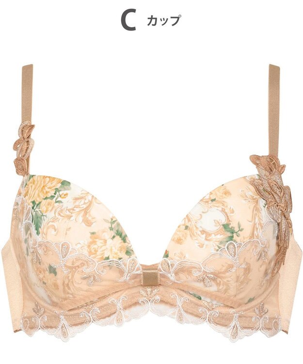 WACOAL ルジェ 【リボンブラ】 ブラジャー キレイな谷間をメイク 動いても谷間をキープ レディース BCA737 /ワコール ベージュ