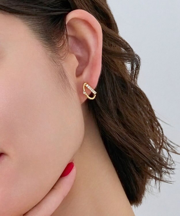 Phoebe <数量限定set>【痛くないシリーズ】　ネックレス&イヤリング ゴールド