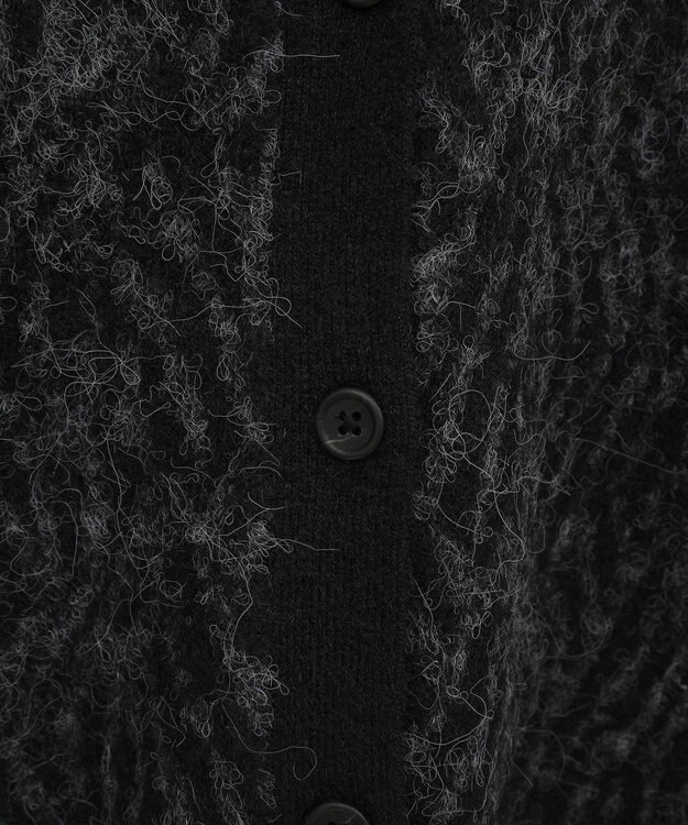 AMERICAN HOLIC アニマル柄Ｖネックニットカーディガン Gray Mixture