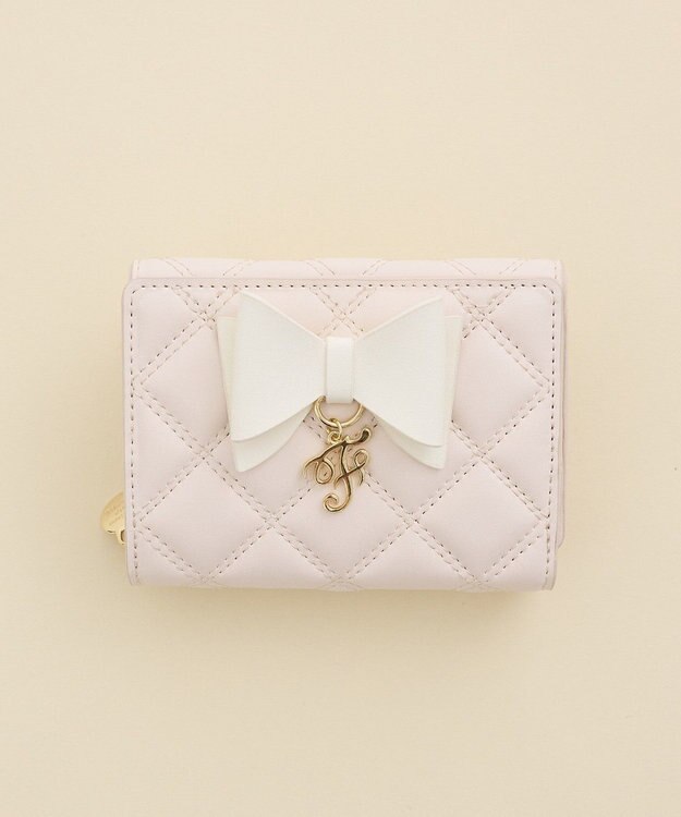 Maison de FLEUR Ｆチャームリボンウォレット Light Pink